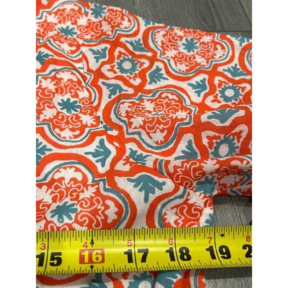 Anthropologie Ro's Garden Vibeka Mini v neck Dress Light Red Small A004476 - Picture 6 of 11